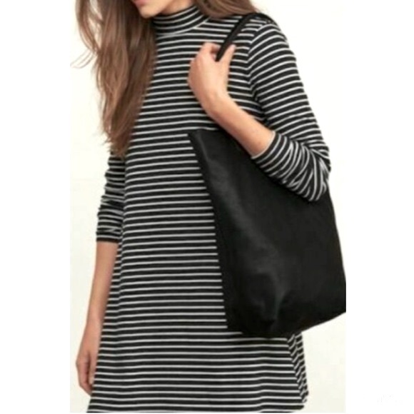 ABERCROMBIE & FITCH Striped Mock Neck Swing Dress - Picture 4 of 12